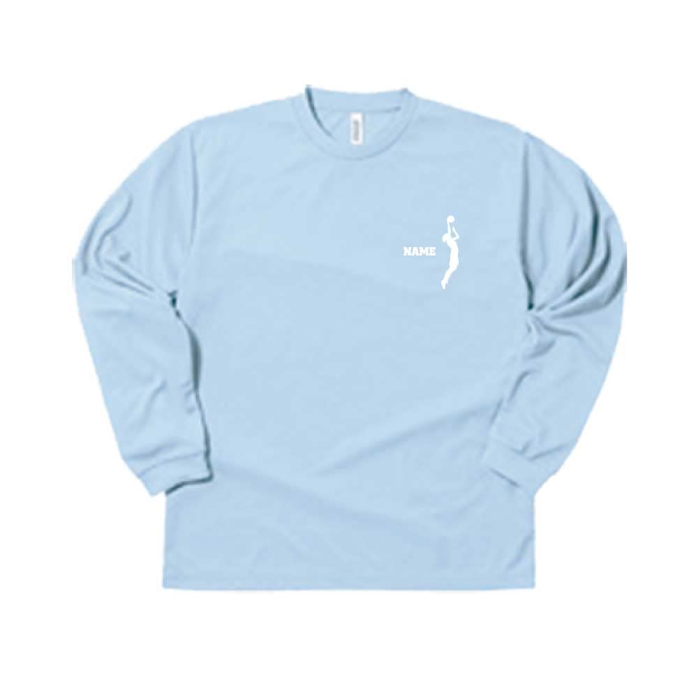 Amazon.co.jp: 女子バスケットボール 名入れ長袖ドライTシャツ